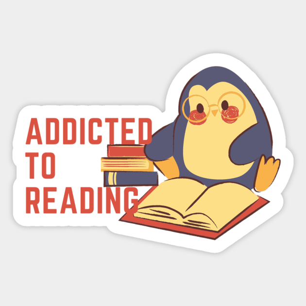 Addicted To Reading Sticker by BeragonRe